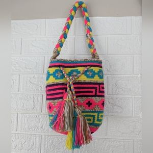 Wayuu Tote Bag/ Handmade Bags/ Size S/ Multicolored